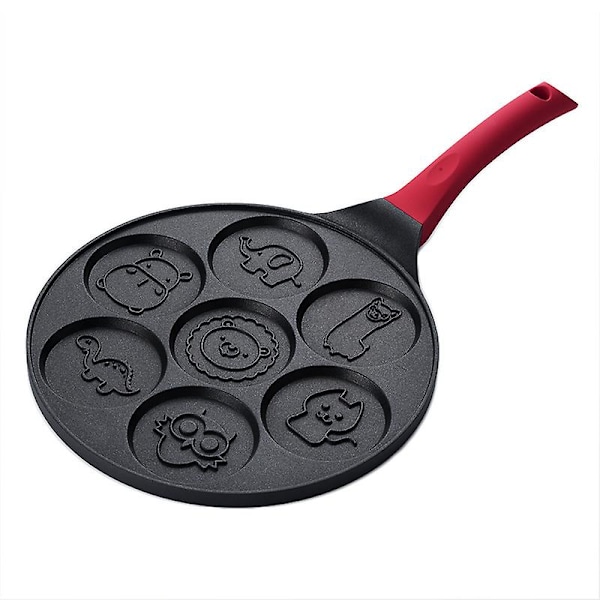 Pannkakspannor med djurmotiv 7 Unika Söta Djurformar Non-Stick Bakformar (Blå) (santanxing) LGL black
