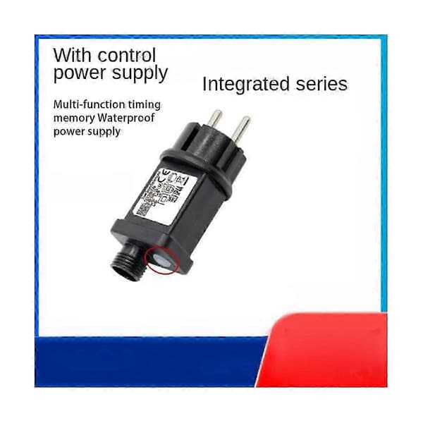 24V EU-plugg strømforsyning for festlige LED-dekorasjoner (LGL) Black