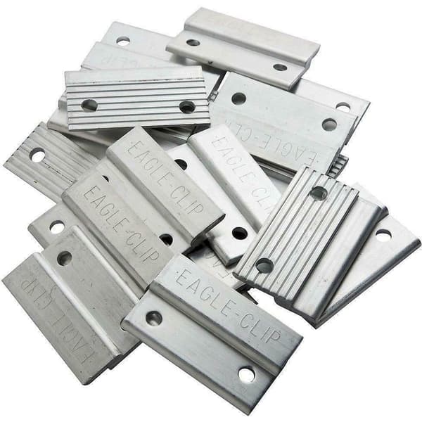 Kraftiga Z-Klämmor för Väggmontering i Aluminium 2\" (10-pack) (LGL)