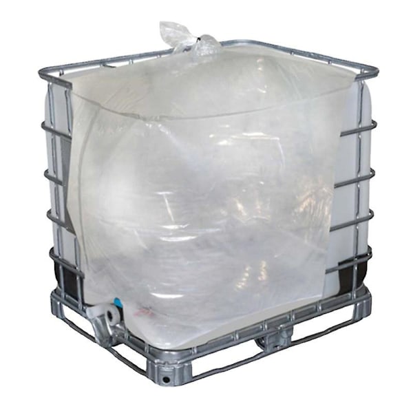 Kannettava IBC-tonnisen tynnyrin sisäpussi, korkealaatuinen, monikäyttöinen, kestävä tonnisen tynnyrin vuorattu pussi, helppo LGL Feeding Port DN50 (2.95in)