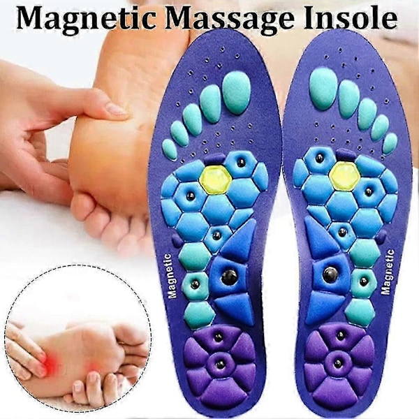 1 Pari Magneettiset Akupainantapohjalliset Unisex Jalkaholvituki Edistää Verenkiertoa Lievittää Väsymystä Ortopediset-HYVÄ LGL M