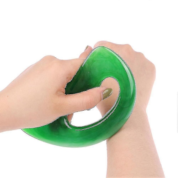 Stor Gua Sha Massasjeverktøy Lymfedrenasje Massasjeapparat Muskel Skraping Håndtak LGL Green