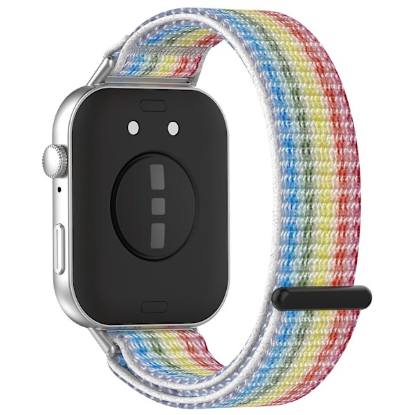 För Huawei Watch Fit 3 Rem Magic Tape Nylon Mjukt Klockarmband - Regnbåge [GGL] Multicolor Style C Huawei Watch Fit 3