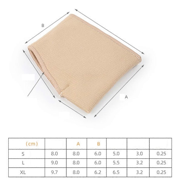 4-pack Metatarsaldynor för främre trampdynan för kvinnor och män - Hallux valgus, främre trampdynor med inbyggd mjuk gelkudde LGL khaki XL