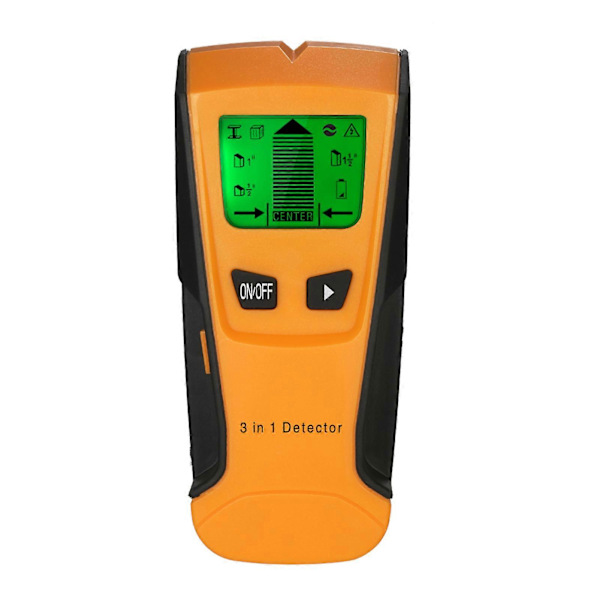 Regelsökare 3 i 1 Multifunktionell LCD Digital Väggdetektor Metall Trä AC-kabel Strömförande Ledning Scanner LGL