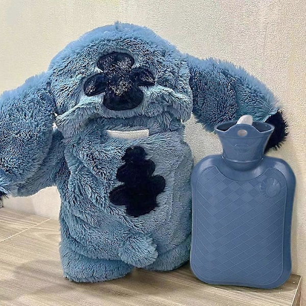Anime Kawaii Stitch Pehmolelu Lämpöpullo Talvi Koti Veden Täyttö Käsienlämmitin LGL oneszie