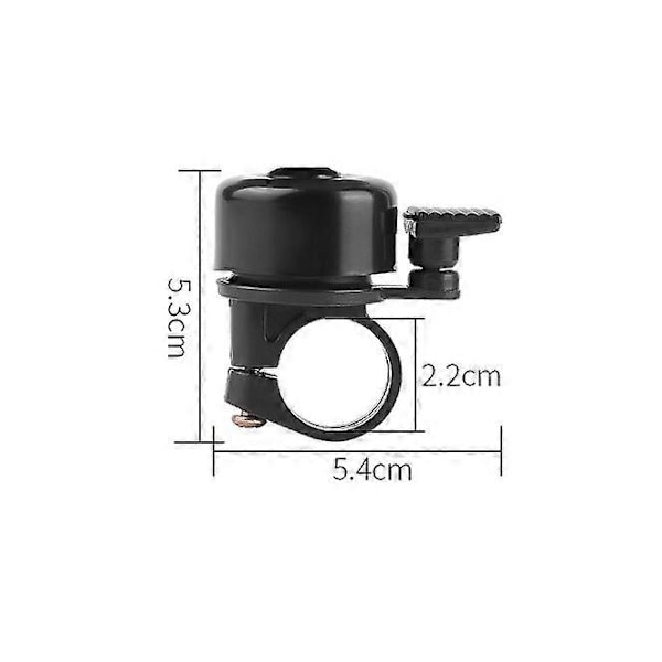 Pakke Cykelklokke Styr Mini Aluminium Legering Lille Klokke Sort (LGL)