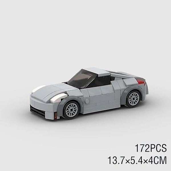 Nissan 350z Coupe Moc Speed Champions Racer Cars City Sports Vehicle Building Blocks Creative Garage Toys  Boys Toy Cars [LGL]