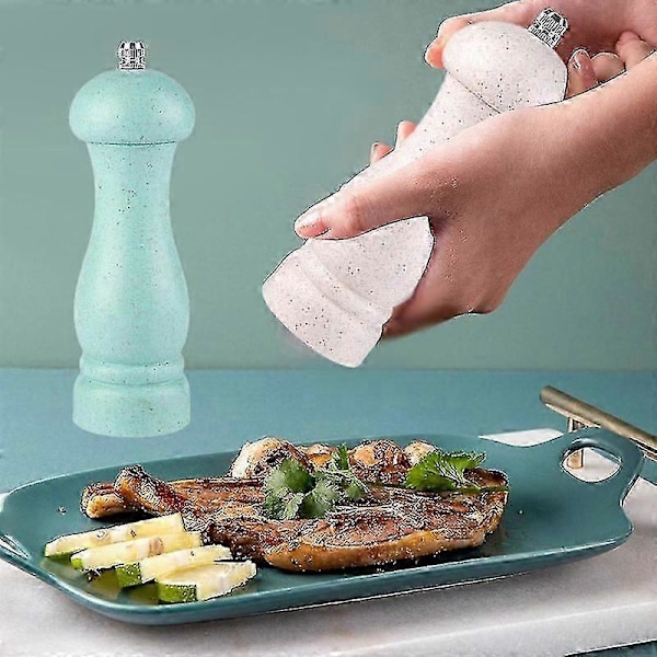 Høykvalitets Salt- og Pepperkvern i Eiketre med Justerbar Grovhet og Påfyllbar - GOOD LGL Beige- Nordic Green  color box