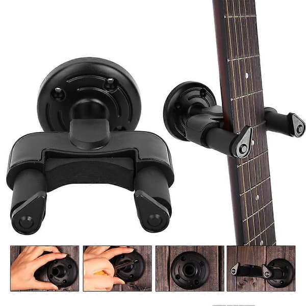 2 st Kvalitets ABS Gitarrhängare Väggfäste Krokar för Bas Mandolin Banjo Fiol (LGL)