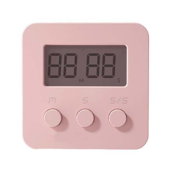 Timer med hög ljudstyrka, magnetisk baksida, ABS-harts, nordisk stil, siffror, larm för kök [LGL]