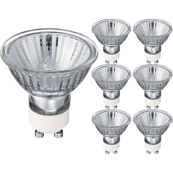 GU10 Halogen Spotlight-lampor 35w 220-240v 2700k Varmvitt Dimbar 6-pack [energiklass G]