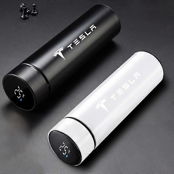 Stor Kapacitet 304 Rostfritt Stål Vakuum Termosflaska För Tesla Model 3 Model X Model S Model Y Biltillbehör LGL White