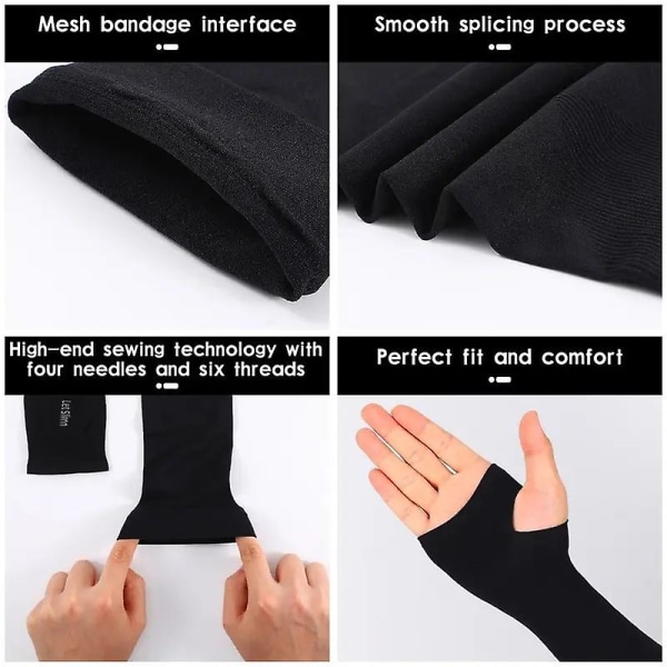 1 Pair Summer Finger Sleeve Ice Cool  Spring Outdoor Fishing Ice Silk Sleeve