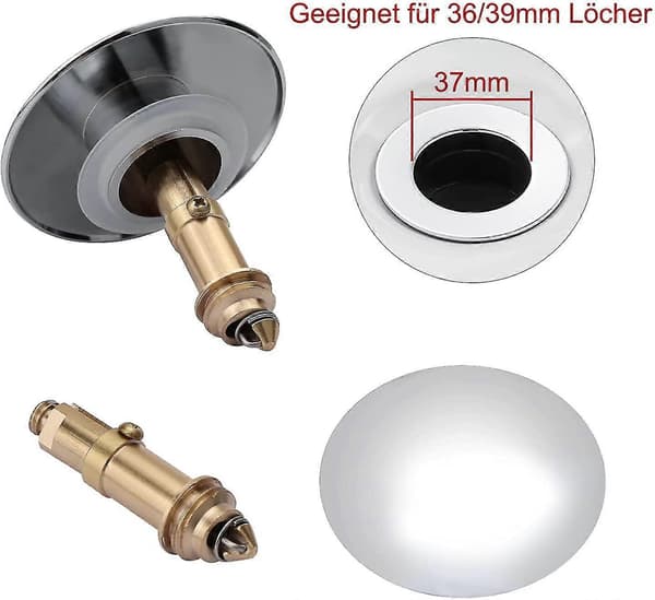 Pop up click clack plug sprung stopper, tryck diskbänksplugg pop-up stopper för (LGL)