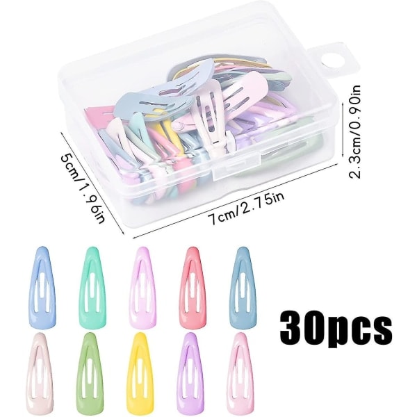 30 baby -3 cm metal hårklemmer til børn - Mini hårklemme (LGL)