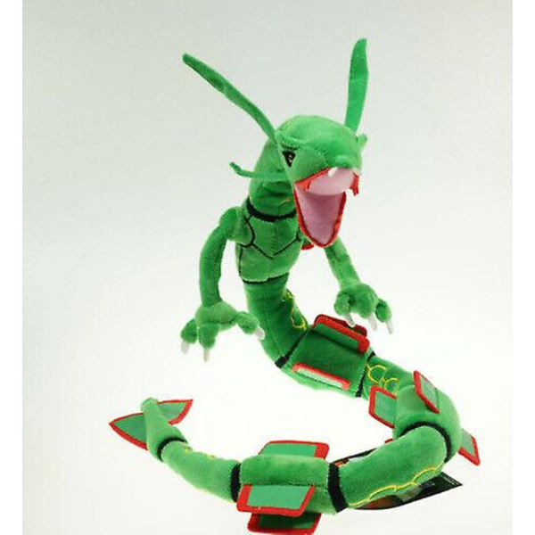 80 cm Grøn Rayquaza Sort Drage Plyslegetøj Udstoppede Dukker Børnefødselsdagsgaver LGL Green