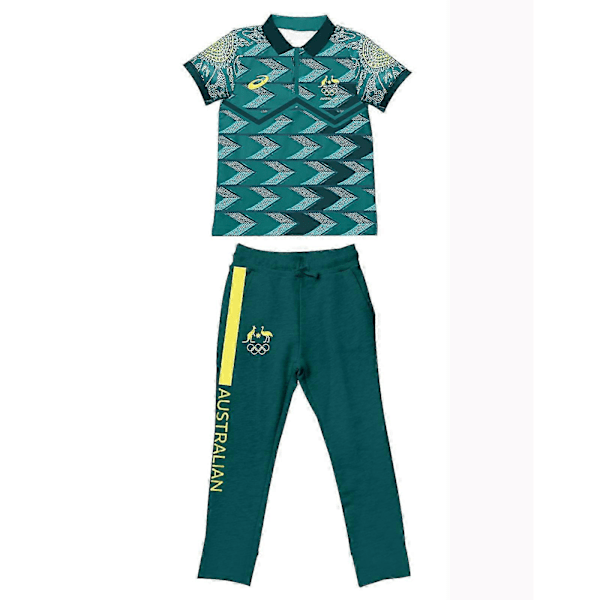 Rachael Gunn Australian Breakdancer -asu Raygun Polo-paita Housut Lippalakilla LGL L Men