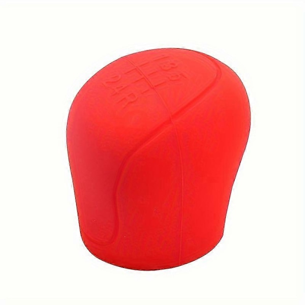 Silikone Gearknop Cover, Universal Anti-Slip Bil Håndbremse Greb Ærmer, Vandtæt Blød Gummi Gearstang Beskytter, Auto Interiør LGL red shift