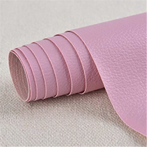 Läderreparation Självhäftande Läderreparationslapp PVC-klistermärke För Möbler Soffa Hushåll 50x137cm LGL Pink