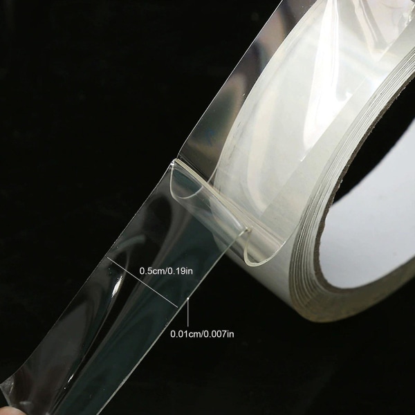 Oppgrader nanotapeboblesett, dobbeltsidig tape plastboble,elastisk tape Ny Hk[GL] 0.02cm*0.5cm*300cm
