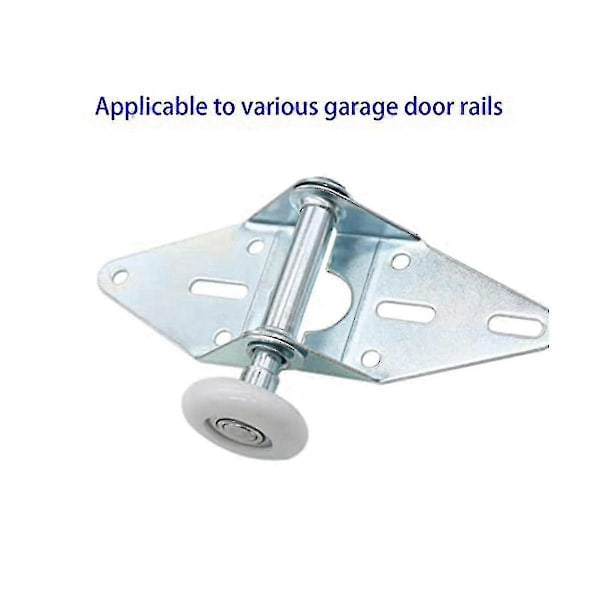 12 st 1,8 tums nylon garageportsrulle 4 tums stam, tysta garageportshjul för garageportsspår - Jnnjv (LGL)