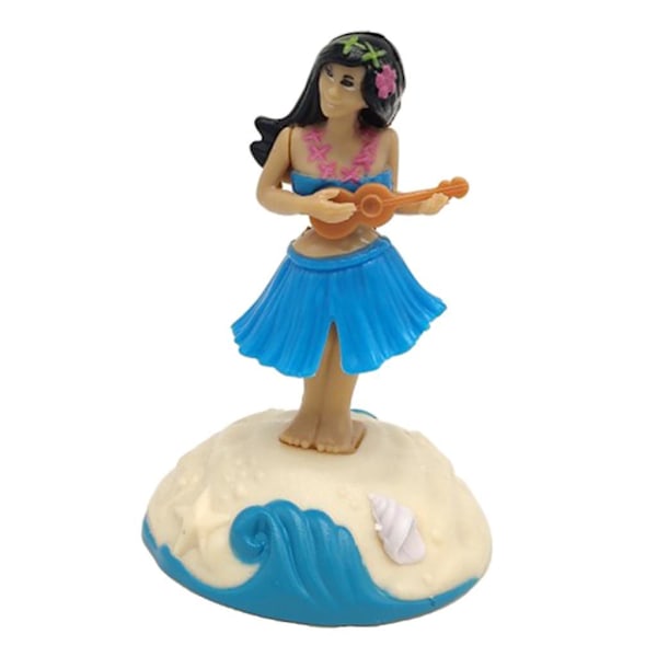 Gräskjol flicka figur sol gunga leksak bobblehead instrumentbräda tillbehör [LGL]
