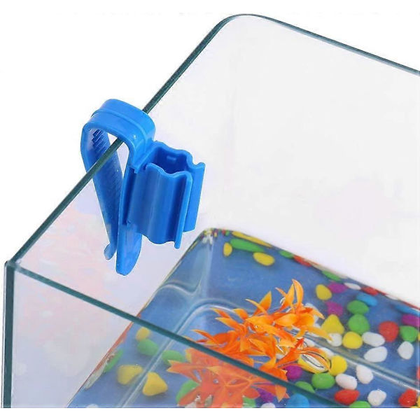 2 stk. justerbar plastikslangeklemme akvarium fisketank monteringsklemme slangeholder til 8-16 mm slange (LGL)