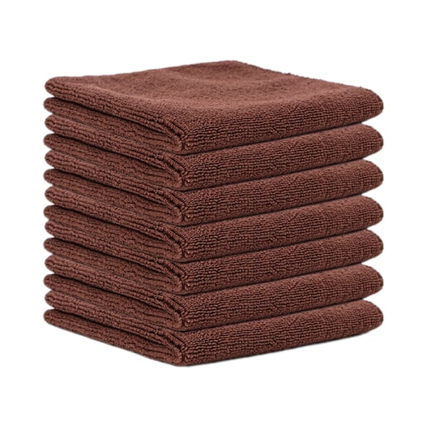 7 kpl Mikrokuituinen Puhdistusliina Puhdistuspyyhe Monitoiminen Tiskirätti Mikrokuitupyyhkeet Keittiöön Astioille Autolle Kotiin Toimistoon LGL Brown 30cmx30cm