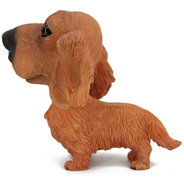 Bobble Head Hunder Vrikkende Hoder Bil Dash Valp Bil Dekorasjon (dachshund) LGL