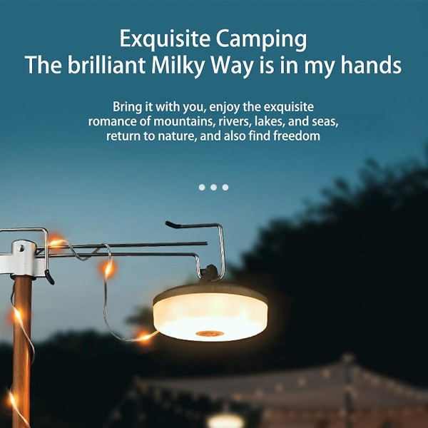 10m utendørs vanntett bærbar sammenleggbar lysslynge camping lysslynge [LGL] coloured light8m