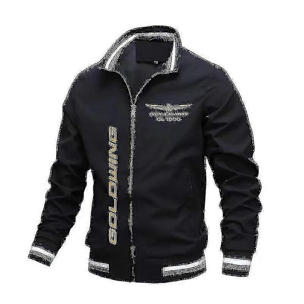 Herrjackor Vindjackor Herr 2021 Nya Honda Gold Wing Tryckta Jackor Herr Dam Vindtäta Mode Utomhus Motorcykel Bas LGL 4XL Navy Blue