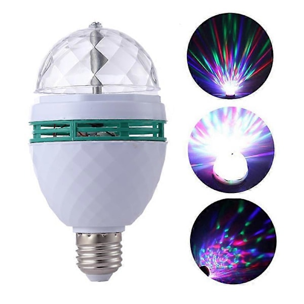 3W E27 RGB Triangel Ljuskällor Färgskiftande Kristallkula Effekt DJ LED (LGL)