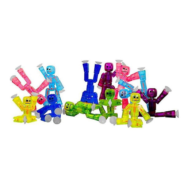 Sucker Sticky Robot 1st/2st Set Fotografering Animationsstudio Sucker Djur Barnleksak Födelsedagspresent Stikbot - Actionfigurer [LGL] 3Pcs Random 8cm