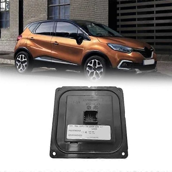 Bil Forlygte Driver Enhed 260559976R til Captur 2013-2019 Kørelys Modul A2C90665603 LGL black