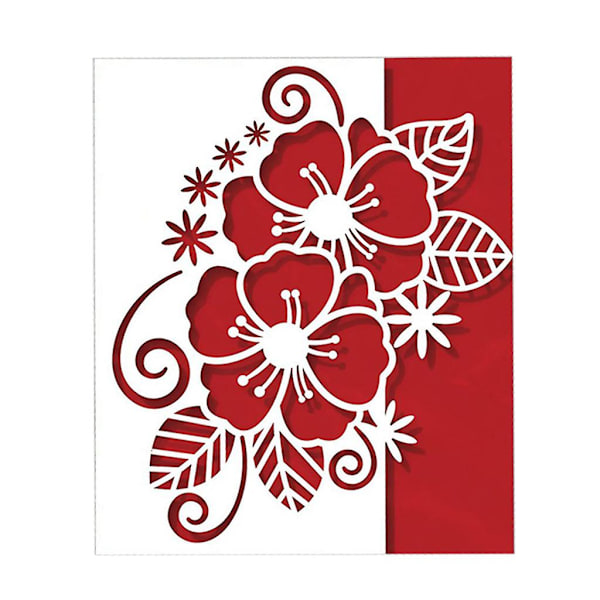 Jul Blomma Metall Skärverktyg Stencil Gör själv Scrapbooking Album