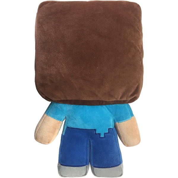 Minecraft Steve Plyschkudde - Super Mjuk Polyestermikrofiber, 16 Tum (Officiell Produkt)