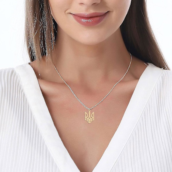 Ukrainan Tryzub Kaulakoru Ukrainan Symboli Korut Seos Korut Symbolit Kaulakoru (LGL) Gold-color