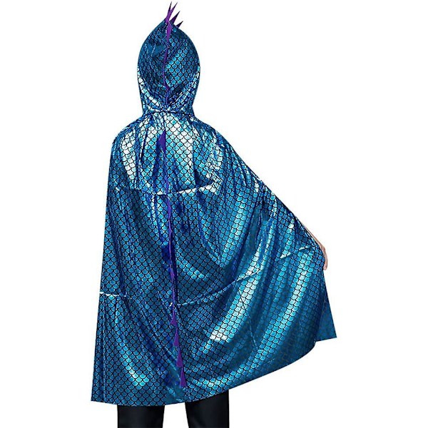 Blåhalloween Hætte Kappe Barn Dinosaur Lang Maske Kappe Vampyr Djævel Kostume Magiker Pige Dreng Kostume Cosplay Fest Performance Bil
