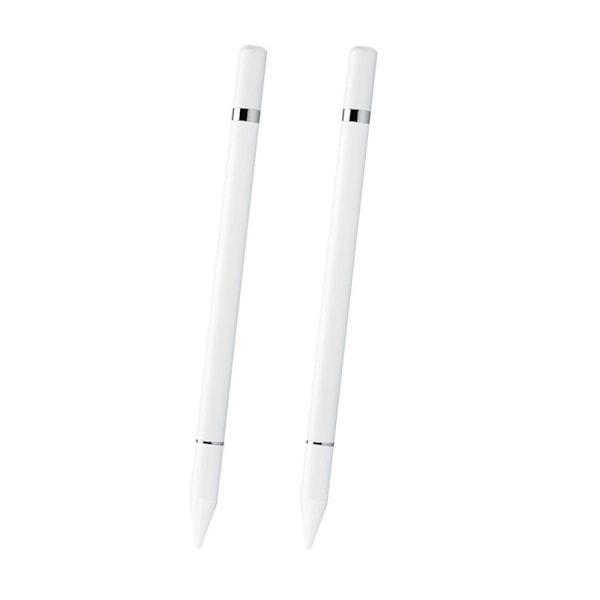 2 i 1 Stylus pen med skrivefunktion Hvid 2-pak (LGL)