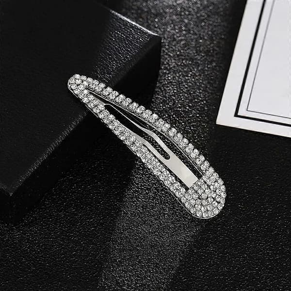 4 stk. Rhinestone Snap Clips Store (LGL)