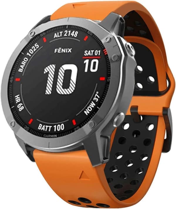 Silikone Quick Release Urrem til Garmin Fenix7 6X5X Forerunner945 (LGL)
