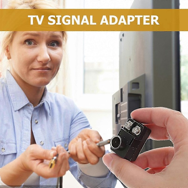 2st Snabb Påskjutnings Ohm Matchande Balun 75-300 Ohm TV Signal Adapter (LGL)