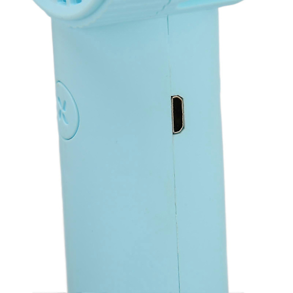 Håndholdt ventilator med kaninøre-stil, USB-opladning, 2 hastighedstilstande, 500mAh batteri, ergonomisk mini bærbar ventilator til hjem, rejse, kontor, blå (LGL)