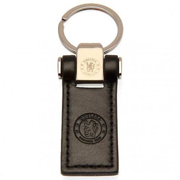 Lædernøglering (LGL) Black/Silver One Size