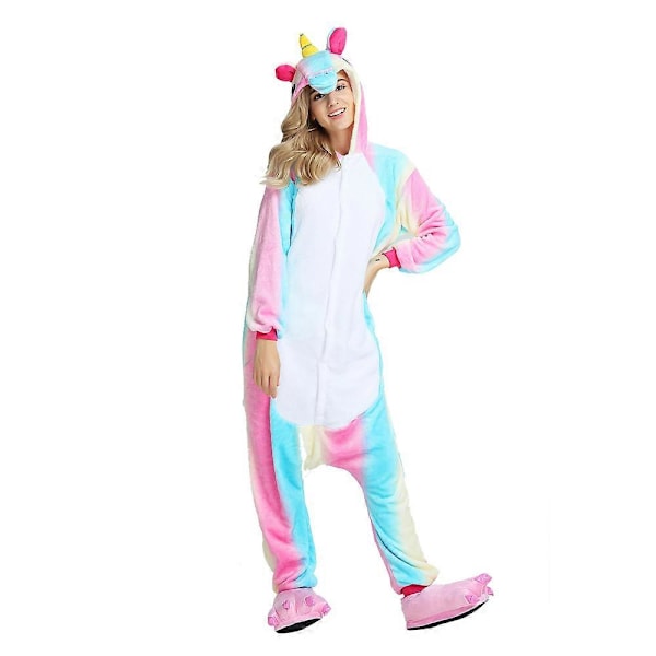 ILWHE Enhjørning pyjamas dyre Jumpsuit cosplay LGL white M