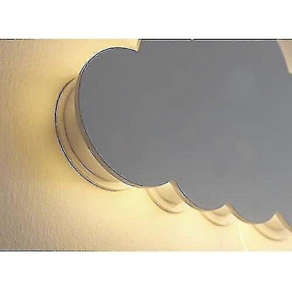 (Sky) Hvit Tre Nattlampe Veggmontert Barneromsbelysning LGL
