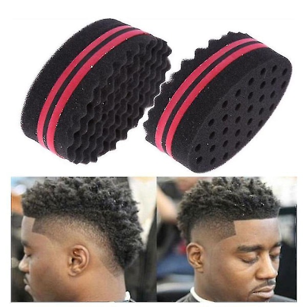 Hår Svamp Børste Kam, Twist Svamp Børste Twist Bølge Barber Værktøj Let At Bruge LGL
