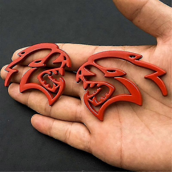 3D Metallinen Hellcat Auton Logo Oven Lokasuojan Sivutarrat Merkki Koriste Takakontin Tunnus Tarra Dodge Challenger Jeep LGL:lle H-04