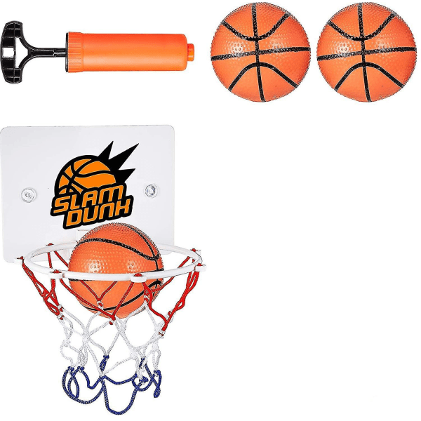 Mini basketkorg set Inkluderar Mini basketkorg set Med 2 st bollar Och uppblåsningspump Fo[GL]